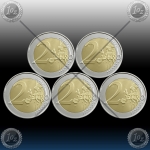 5 x 2 EVRO NEMČIJA (A,D,F,G,J) 2019  "BUNDESRAT" UNC